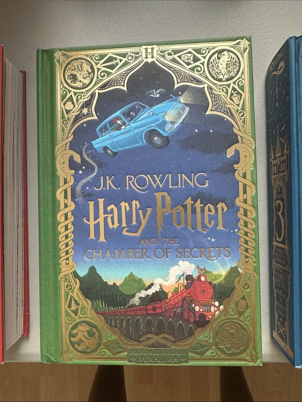 J.K. Rowling Harry Potter Hardcover Collector Set - Red, Green, Blue Editions - Picture 3 of 7
